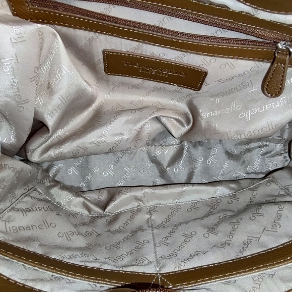 Tignanello Diamond Rattan & Faux Leather Tote Bag / Purse - Picture 9 of 12